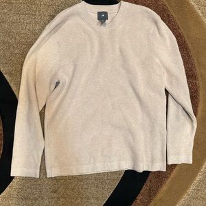 Beige knit sweater, large